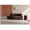 Image de Canapé droit convertible 3 places - velours côtelé - marron Canapé modulable & convertible
