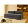 Image de Canapé droit convertible 3 places - velours côtelé xl - gris Canapé modulable & convertible