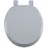 Image de Abattant Wc Gris Mdf   Charnières Plastiques   47 X 37 Cm