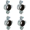 Image de 4x COLLIER DE SERRAGE ISOPHONIQUE DIAMÈTRE 10MM PAS DE VIS 7/150 FIXATION TUBE TUYAU PLOMBERIE CUIVRE CAOUTCHOUC CONNECTEUR RACCORD