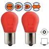 Image de 2x AMPOULE 12V 21W BA15S ROUGE AUTO MOTO MOBYLETTE SCOOTER LAMPE FEU ARRIÈRE STOP POSITION