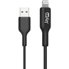 Image de Câble De Charge Et Synchronisation De Donnée Usb Vers Lightning Mfi 2,4a 1m Noir Jaym