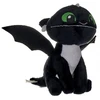 Image de Peluche Bebe Dragon Noir Vifagile 37 Cm Yeux Vert - Peluche Licence Dragons
