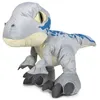 Image de Peluche Dinosaure Velociraptor Blue 27 cm - Dino Gris - Jurassic World Dominion - Doudou Enfant Nouveaute