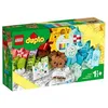 Image de LEGO Duplo - Boite de construction creative 120 pieces - Briques 1er Age 18 mois et plus - Ref. 10978 + Carte Animaux