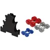 Image de Kit paire haltères 1kg 2kgs 3kgs + support haltères Sporti - multicolore