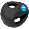 Image de Médecine ball avec poignées 10kg - SPORTIFRANCE - bleu - pour adulte - pour homme