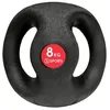 Image de Médecine ball à double poignées Sporti France - Noir/Rouge - 8kg - Homme