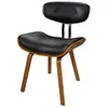 Image de Chaise en pu noir et pieds en bois plié-pétrus Pétrus