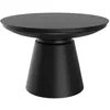 Image de Table basse ronde en métal noir D60 cm - Gomez - Maison Pavane