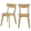 Image de Lot de 2 chaises en bois clair-tabata Tabata