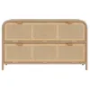 Image de Commode en rotin et bois massif 2 portes abattantes - Alata - Maison Pavane