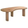 Image de Table basse organique en bois massif de mindi-brandan Brandan