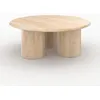 Image de Table basse ronde en bois de manguier D90 cm - Sacha - Maison Pavane