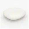 Image de Table basse ovale blanche en fibre d'argile effet béton 105 cm-maui Maui