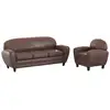 Image de Pack canapé et fauteuil club marron vieilli 4 places Club