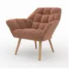 Image de Fauteuil en tissu rouge ancien-simba Simba
