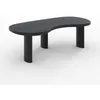 Image de Table basse organique en bois massif de mindi noir - Brandan - Maison Pavane