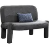 Image de Danita - Canapé 2 Places Design Effet Peau De Mouton Anthracite