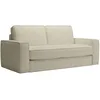 Image de Mindy - Canapé 3 Places Convertible Velours Côtelé Beige Matelas 14 Cm