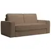 Image de Mindy - canapé 3 places convertible velours côtelé taupe matelas 14 cm MINDY-3-TAU
