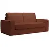 Image de Mindy - canapé 3 places convertible velours côtelé terracotta matelas 14 cm MINDY-3-ORA