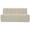Image de ZEYNA - Canapé 2 places modulable en tissu beige