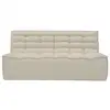 Image de Zeyna - canapé 2 places modulable en tissu beige ZEYNA-2P-BEI