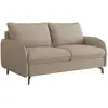Image de Martine - canapé 3 places convertible en tissu taupe matelas 14 cm MARTINE-3P-TAU