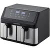 Image de Friteuse Sans Huile Airfryer - 2 Cuves De 4,5 L - 2000 W - 8 Programmes
