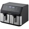 Image de FRITEUSE SANS HUILE - ARTHUR MARTIN - AIRFRYER AMPF9 - 2 CUVES DE 4,5L - 2000W - AFFICHAGE LED en occasion ou reconditionné