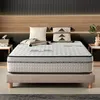 Image de Matelas Visco-Carbone 180x200 cm - Mousse mémoire de forme HR Blue Latex Hypoallergénique - Face été/hiver - 7 Zones - Épais 30 cm