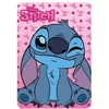 Image de Plaid Polaire Stitch Disney rose 100 x 140 cm - - Rose