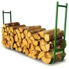 Image de Range bûche extensible TERRE JARDIN acier vert 120 x 24 x 95 cm - Stockage environ 2 stères