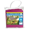 Image de Voile dombrage triangulaire - TERRE JARDIN - Rose - Polyester - 1.8 kg - Décoratif - Garantie 2 ans