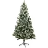 Image de Sapin de Noël Artificiel Enneigé 210 cm   1050 Branches PVC   Grand Sapin avec Pied Métal   Effet Neige Réaliste   Montage Facile
