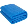 Image de Bâche à bulles piscine rectangulaire 2 x 4 m 400 microns couverture été polyéthylène anti-UV bleu - bulles Ø 16 mm - housse zippée