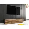 Image de Meuble tv contemporain en chêne avec led 2 portes malorie - 180 cm MALORIE