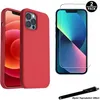 Image de Coque de protection - Toproduits® - iPhone 13 Pro Max - Rouge - 2 Verres trempés - Protection chocs et rayures