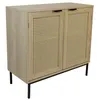 Image de Buffet avec 2 portes cannage en bois naturel 80 x 35 x 755 cm
