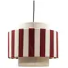 Image de Suspension moyo en coton rayures blanc et rouge ø38 cm 62915