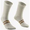Image de Chaussettes Mavic Essential Mid blanches logo marron - 43-44