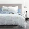 Image de Parure De Couette Adonis - 3 Pcs - 220 X 240 - 100% Coton 57 Fils - Bleu