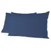 Image de Lovely Home Lot De 2 Taies De Traversin - 85 X 185 Cm - 100% Coton - Bleu