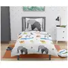 Image de Origatoon parure de couette enfant 100% coton - blanc - 140x200 cm ROU3701393706506