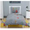 Image de Vintage toy parure de couette enfant 100% coton - gris foncé - 140x200 cm ROU3701393706582
