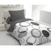Image de Parure De Couette Microfibre Audace - 1 Housse De Couette 140x200 Cm + 1 Taie D'oreiller 63x63 Cm - Gris Clair -