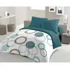 Image de Parure De Couette Audace - Couette 220 X 240 Cm + 2 Taies D'oreiller 63x63 Cm - Bleu Canard