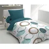Image de Parure De Couette Audace - Couette 140 X 200 Cm + 2 Taies D'oreiller 63x63 Cm - Bleu Canard