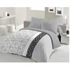Image de Parure De Couette Microfibre Ethno - 1 Housse De Couette 220 X 240 Cm + 2 Taies D'oreiller 63 X 63 Cm - Gris